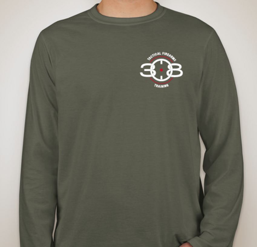 308 Tactical Long Sleeve Tactical Shirt (Moisture Wicking) - OLIVE DRAB