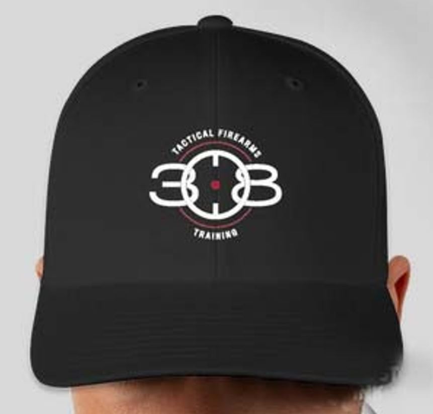 308 Tactical Flexfit Adult Twill Hat - BLACK