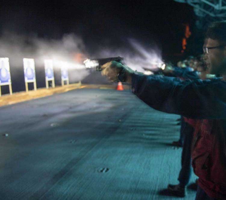 Night shoot at Moorpark range